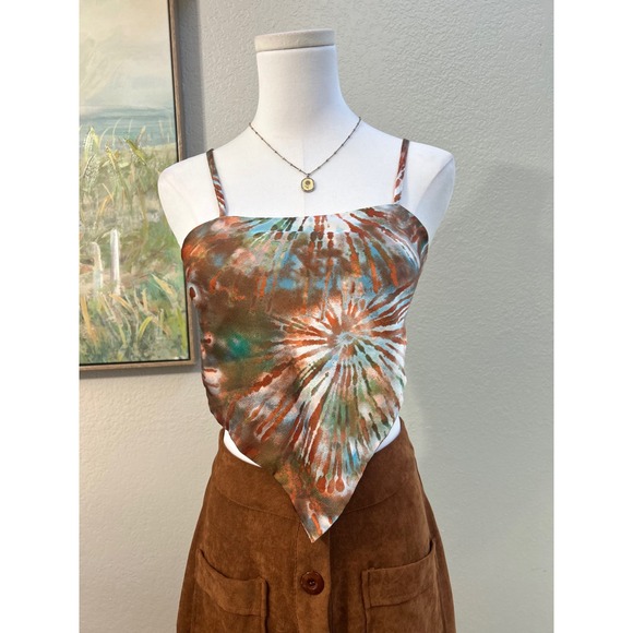 SHEIN Tops - Y2K Tie Dye Handkerchief Hem Cami Festival Fairy Grunge Top